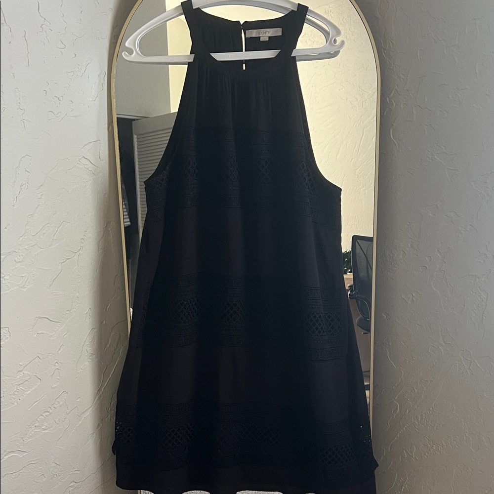 LOFT Black Sleeveless Dress
